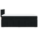 Pat box spring cu saltea, negru, 80x200 cm, textil - WALTI WALTI