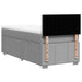 Pat continental cu saltea, gri deschis, 80x200 cm, textil - WALTI WALTI