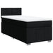 Pat box spring cu saltea, negru, 80x200 cm, textil - WALTI WALTI