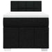 Pat box spring cu saltea, negru, 80x200 cm, textil - WALTI WALTI