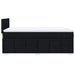 Pat box spring cu saltea, negru, 80x200 cm, textil - WALTI WALTI