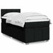 Pat box spring cu saltea, negru, 80x200 cm, textil - WALTI WALTI