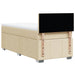 Pat box spring cu saltea, crem, 80x200 cm, textil - WALTI WALTI