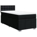 Pat box spring cu saltea, negru, 80x200 cm, textil - WALTI WALTI