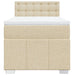 Pat box spring cu saltea, crem, 80x200 cm, textil - WALTI WALTI