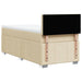 Pat box spring cu saltea, crem, 80x200 cm, textil - WALTI WALTI