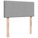 Pat box spring cu saltea, gri deschis, 90x190 cm, textil - WALTI WALTI