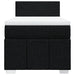 Pat box spring cu saltea, negru, 90x190 cm, textil - WALTI WALTI