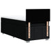 Pat box spring cu saltea, negru, 90x190 cm, textil - WALTI WALTI