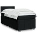 Pat box spring cu saltea, negru, 90x200 cm, textil - WALTI WALTI