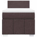 Pat box spring cu saltea, maro închis, 90x200 cm, textil - WALTI WALTI