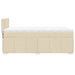 Pat box spring cu saltea, crem, 90x200 cm, textil - WALTI WALTI