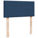 Pat box spring cu saltea, albastru, 90x200 cm, textil - WALTI WALTI