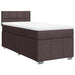 Pat box spring cu saltea, maro închis, 90x200 cm, textil - WALTI WALTI