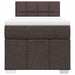 Pat box spring cu saltea, maro închis, 90x200 cm, textil - WALTI WALTI