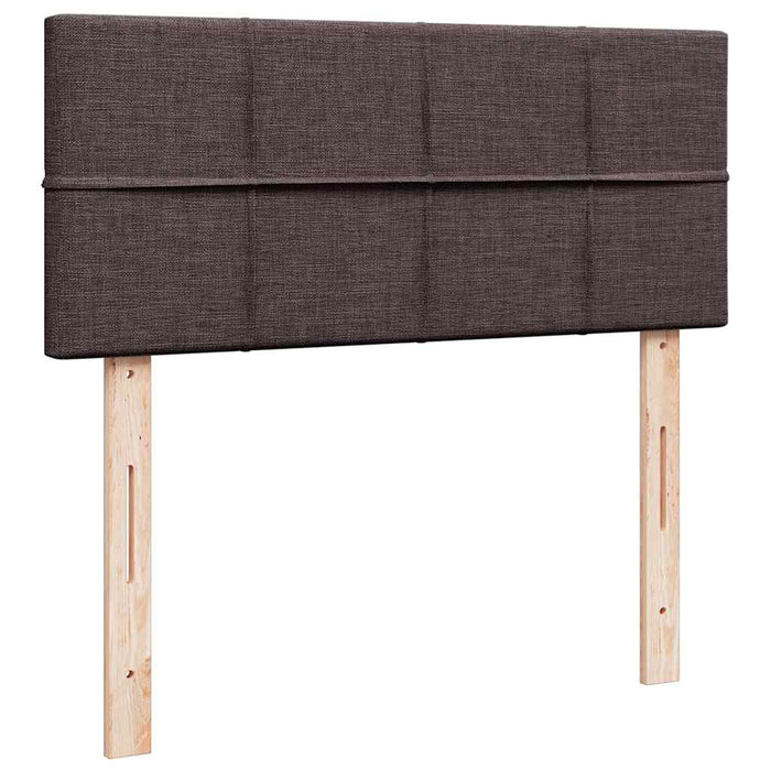 Pat box spring cu saltea, maro închis, 90x200 cm, textil - WALTI WALTI