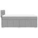 Pat box spring cu saltea, gri deschis, 90x200 cm, textil - WALTI WALTI