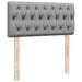 Pat box spring cu saltea, gri deschis, 90x200 cm, textil - WALTI WALTI