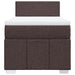 Pat box spring cu saltea, maro închis, 100x200 cm, textil - WALTI WALTI