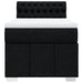 Pat box spring cu saltea, negru, 100x200 cm, textil - WALTI WALTI