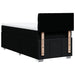 Pat box spring cu saltea, negru, 100x200 cm, textil - WALTI WALTI