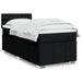 Pat box spring cu saltea, negru, 100x200 cm, textil - WALTI WALTI