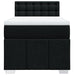 Pat box spring cu saltea, negru, 100x200 cm, textil - WALTI WALTI