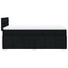Pat box spring cu saltea, negru, 100x200 cm, textil - WALTI WALTI