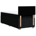 Pat box spring cu saltea, negru, 100x200 cm, textil - WALTI WALTI