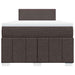 Pat box spring cu saltea, maro închis, 120x190 cm, textil - WALTI WALTI