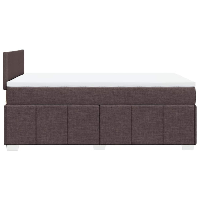 Pat box spring cu saltea, maro închis, 120x190 cm, textil - WALTI WALTI
