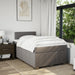 Pat box spring cu saltea, taupe, 120x190 cm material textil - WALTI WALTI
