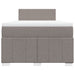 Pat box spring cu saltea, taupe, 120x190 cm material textil - WALTI WALTI