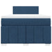 Pat box spring cu saltea, albastru, 120x190 cm, material textil - WALTI WALTI