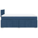 Pat box spring cu saltea, albastru, 120x190 cm, material textil - WALTI WALTI