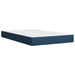 Pat box spring cu saltea, albastru, 120x190 cm, material textil - WALTI WALTI