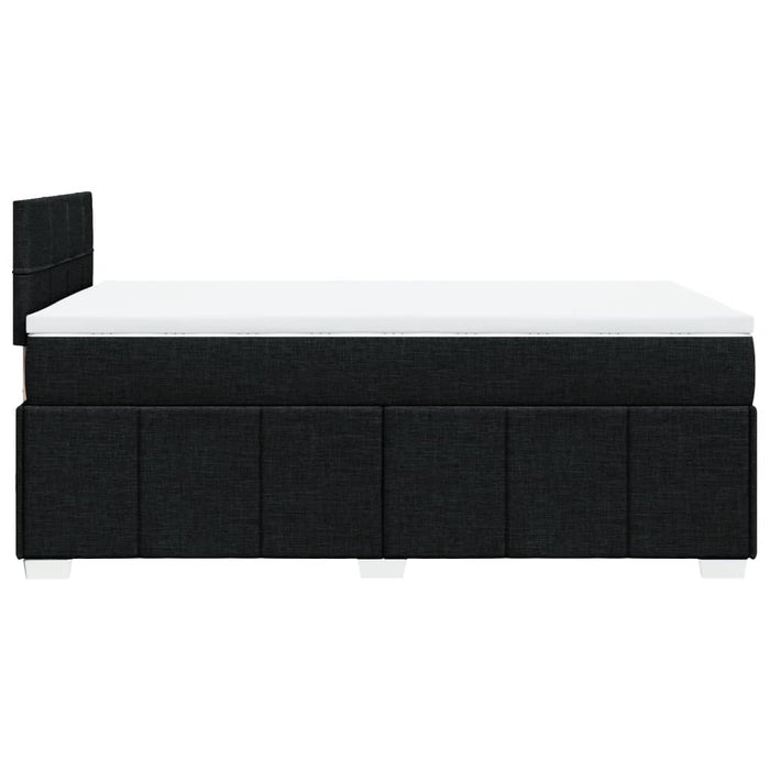 Pat box spring cu saltea, negru, 120x190 cm, catifea - WALTI WALTI