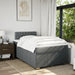 Pat box spring cu saltea, gri închis, 120x190 cm, textil - WALTI WALTI