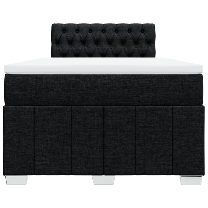 Pat box spring cu saltea, negru, 120x190 cm, catifea - WALTI WALTI