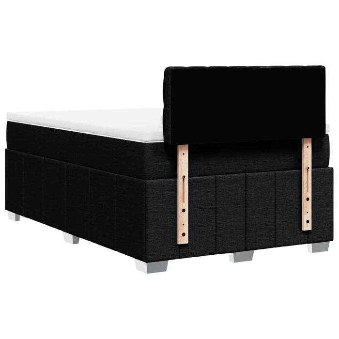 Pat box spring cu saltea, negru, 120x190 cm, catifea - WALTI WALTI