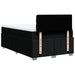 Pat box spring cu saltea, negru, 120x190 cm, catifea - WALTI WALTI