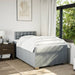 Pat box spring cu saltea, gri deschis, 120x190 cm, textil - WALTI WALTI
