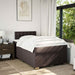 Pat box spring cu saltea, maro închis, 120x190 cm, textil - WALTI WALTI