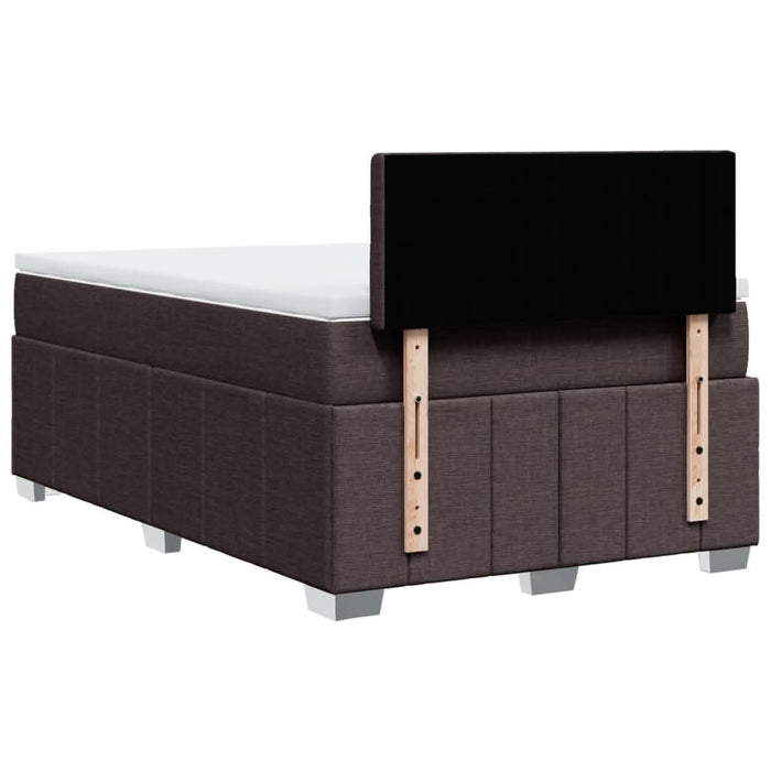 Pat box spring cu saltea, maro închis, 120x190 cm, textil - WALTI WALTI