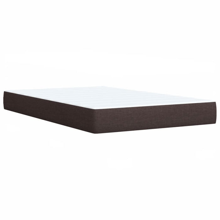 Pat box spring cu saltea, maro închis, 120x190 cm, textil - WALTI WALTI