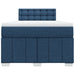 Pat box spring cu saltea, albastru, 120x190 cm, material textil - WALTI WALTI
