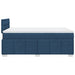 Pat box spring cu saltea, albastru, 120x190 cm, material textil - WALTI WALTI