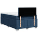 Pat box spring cu saltea, albastru, 120x190 cm, material textil - WALTI WALTI