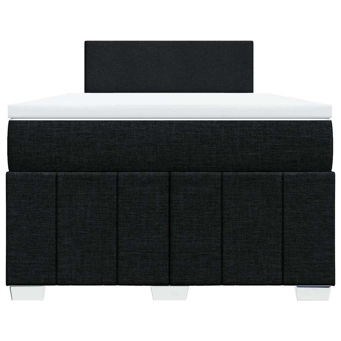 Pat box spring cu saltea, negru, 120x200 cm, textil - WALTI WALTI