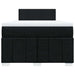 Pat box spring cu saltea, negru, 120x200 cm, textil - WALTI WALTI